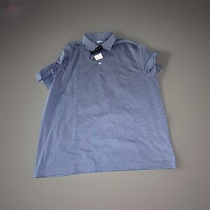 Jos. A. Bank Traveler Performance Men's XL Polo Shirt Blue Heather Tailored Fit